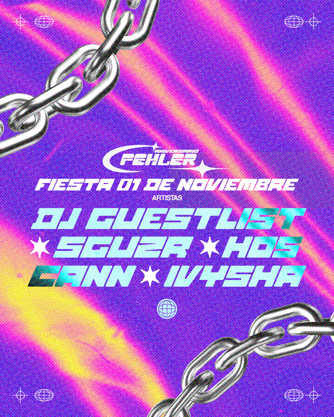 Flyer Fehler — Fiesta 01 de Noviembre con IVYSHA